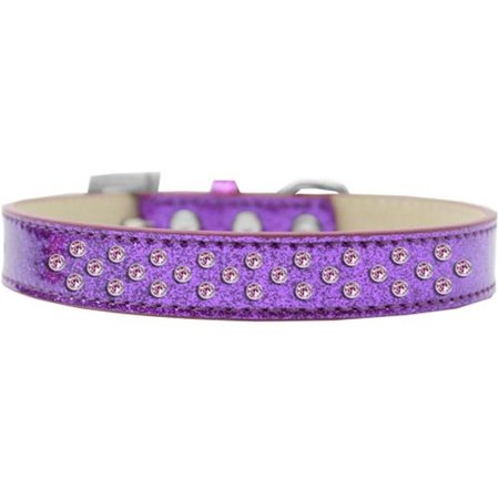 UNCONDITIONAL LOVE Sprinkles Ice Cream Light Pink Crystals Dog CollarPurple Size 12 UN784166